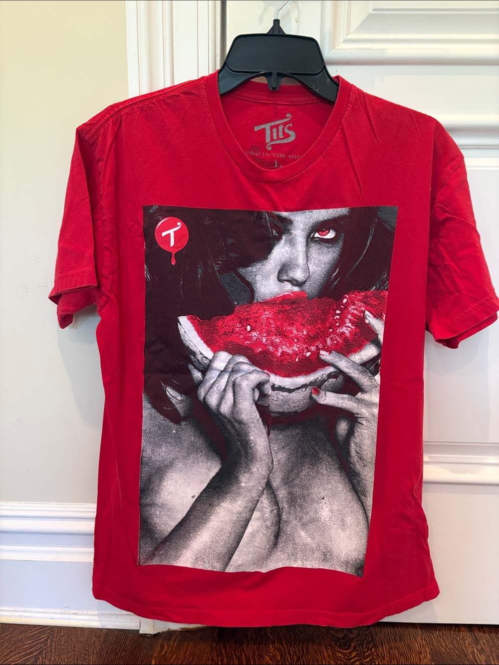 Express Red Graphic Short Sleeve Tee